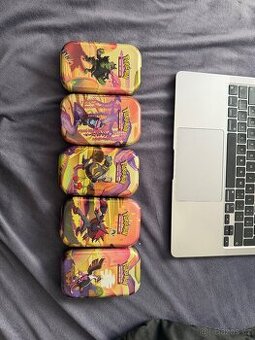 Pokémon Mini Tin Set 5 krabiček - PRÁZDNÉ