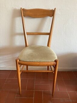 Vintage židle s polstrováním
