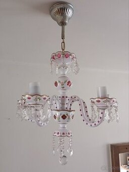 Starožitný křišťálový lustr - 1