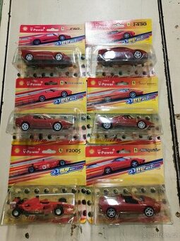 Autíčka, modely Ferrari. Shell.