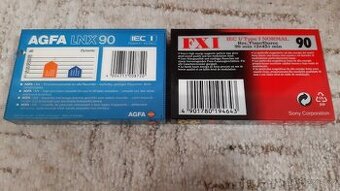 Prodám 2 nové kazety agfa a sony...