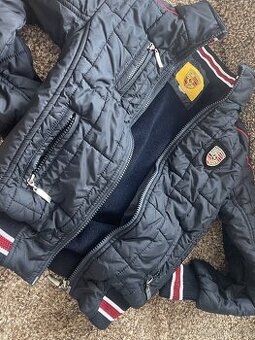 Porsche - tmavě modrá bunda vel 5-8 let