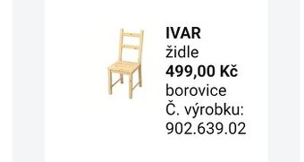 Židle ikea