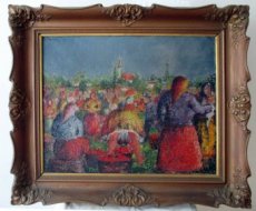 Obraz – Na jarmoku – PETERDI Gabor – 1930 – olej na plátne