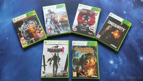 Prodám 6 akčních her na Xbox 360