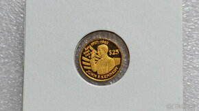 Investiční zlato: 1/25 oz zlatá mince Kennedy 1994