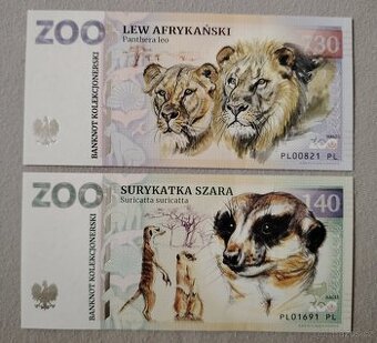 ZOOlar - pamätná suvenírová bankovka SK-CZ-PL ZOO