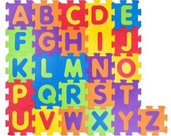 Pěnové puzzle na podlahu - abeceda 26 dlaždic - 1