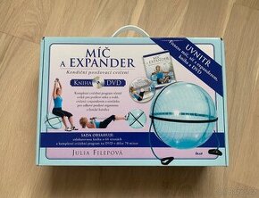 Nová sada na cvičení: Fitness míč s expanderem, knihou a DVD - 1