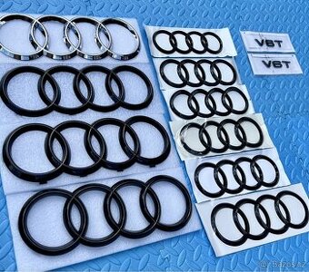 Černé, Chromové logo na vozy Audi