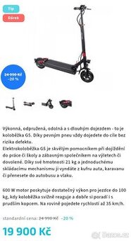 Elektro koloběžka  joyor  g 5