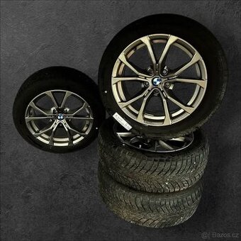 Originální alu kola BMW 5x112 + zimní 225/50r17