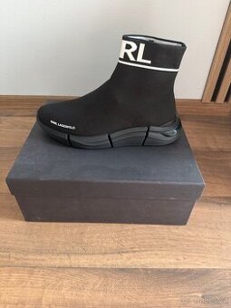 Panské boty - Karl Lagerfeld KL63242 K0X - Black Knit