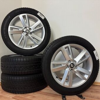 SEAT ARONA 5x100 ET48+CELOROČNÍ 205/55R17 7/6mm