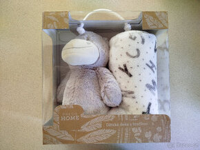 plyšák s dekou + dva plyšáci