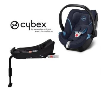 Cybex ATON 5 + základna do auta BASE 2-FIX 2021 Navy Blue