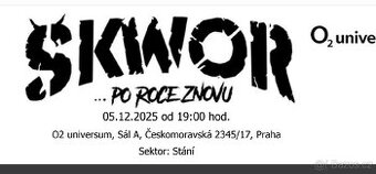 Vstupenka na ŠKWOR  5.12.2025 - Praha stání