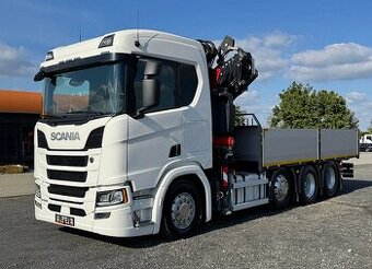 Scania R540 8x2/4 - valník s hydraulickou rukou FASSI