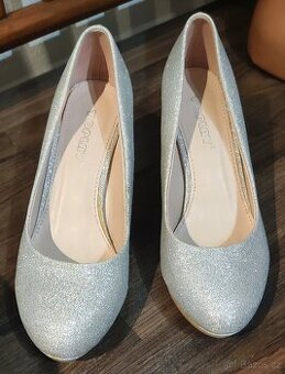 Dámské stříbrné lodičky Toplay