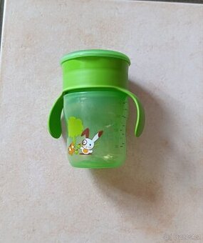 První hrneček Philips Avent 360°, 260 ml zelený