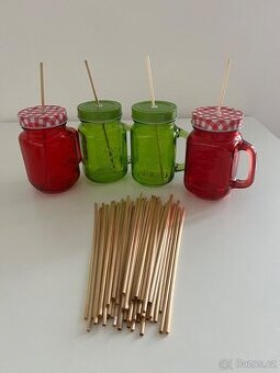 Sklenice s brčky - 1