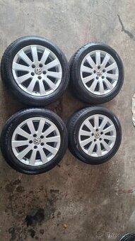 Originál alu kola 5x112 R16 Volkswagen Dunlop