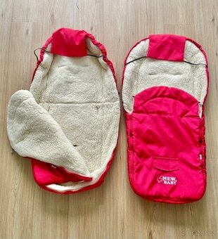 Zimní fusaky s ovčím rounem pro dvojčata