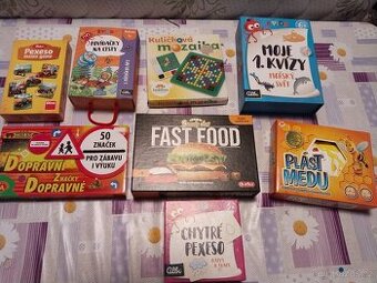 Hračky, hry, panenky