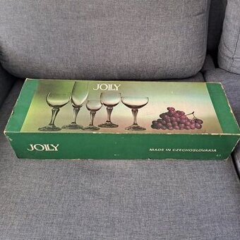Staré retro sklenice Jolly 210 ml - TOP STAV