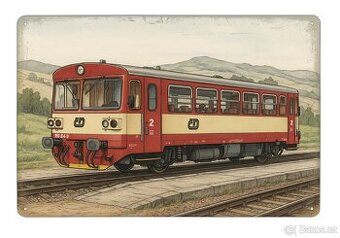 plechová cedule - Motorový vůz 810 (M 152.0)