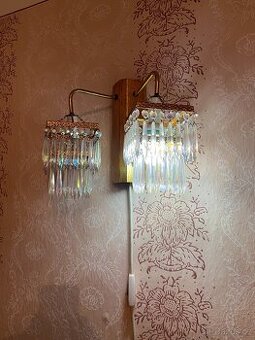 Retro křišťálová lampa