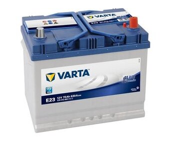 VARTA E23 autobaterie 70Ah 630A zánovní stav