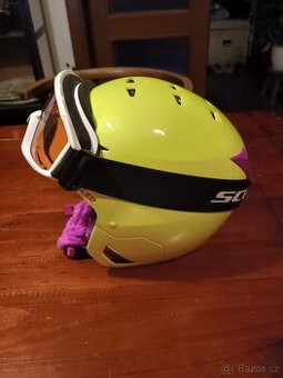 Dětská lyžařská helma Wedze s brýlemi Scott
