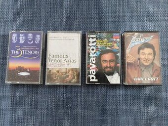 4 nahrané audiokazety