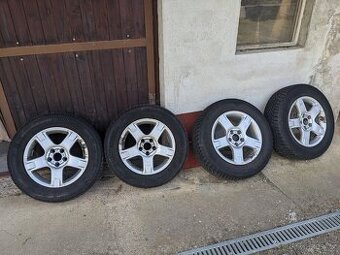 ALU disky 6(1/2)x16h2, et16 + zimní pneu Bridgestone