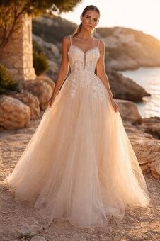 Nádherné, svatební šaty z nové kolekce velikost 38-40.