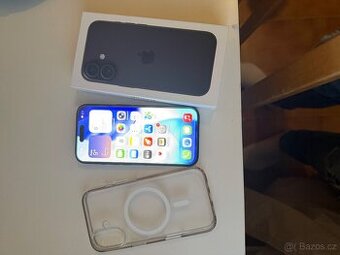 iPhone 16 128GB černý – TOP STAV, ZÁRUKA 2027 🔥
