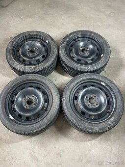 Plechové disky 4x108 letní pneu 195/50 R15