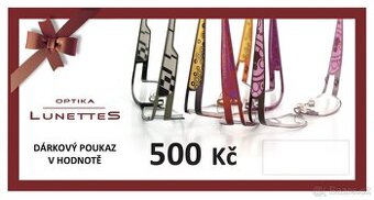 Dárkový poukaz Optika LUNETTES