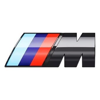 BMW M Motorsport lepicí znak černý lesklý 73x27mm