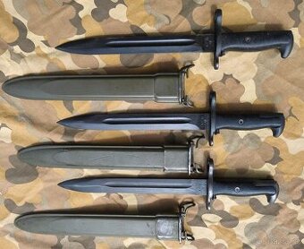 US army ww2 M1 Garand bodáky/bajonety