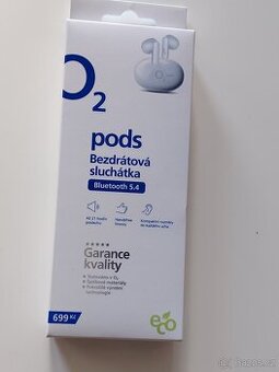 Bezdrátová sluchátka o2 pods