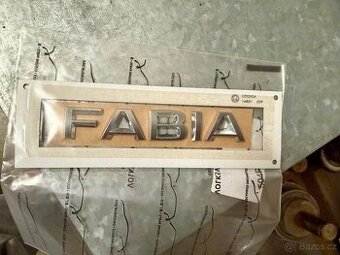 Nový zadní nápis na auto Škoda  Fabia originál