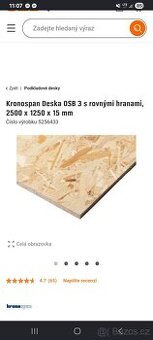 Osb desky 3 kusy