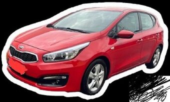 prodam dily na kia ceed 1,4MPi 73 kw benzin 6r rv 2015 červe