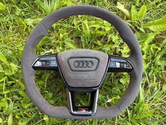AUDI ZKOSENY ŠPORTOVÝ VOLANT - RS ALKANTARA - BLACK EDITION