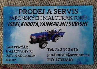 SERVIS JAPONSKÝCH MALOTRAKTORŮ