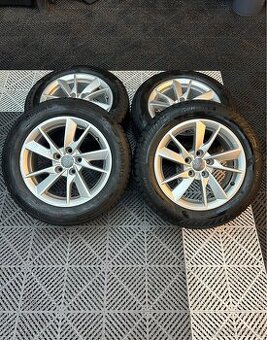 Alu kola Audi 5x112 R16 + zimne pneumatiky