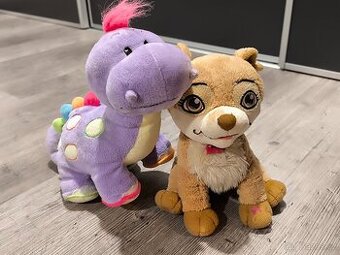 Plyšový Dinosaur a Barbie Pejsek