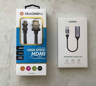 Prodám HDMI / HDMI micro + Redukce UGREEN USB, USB-C/HDMI